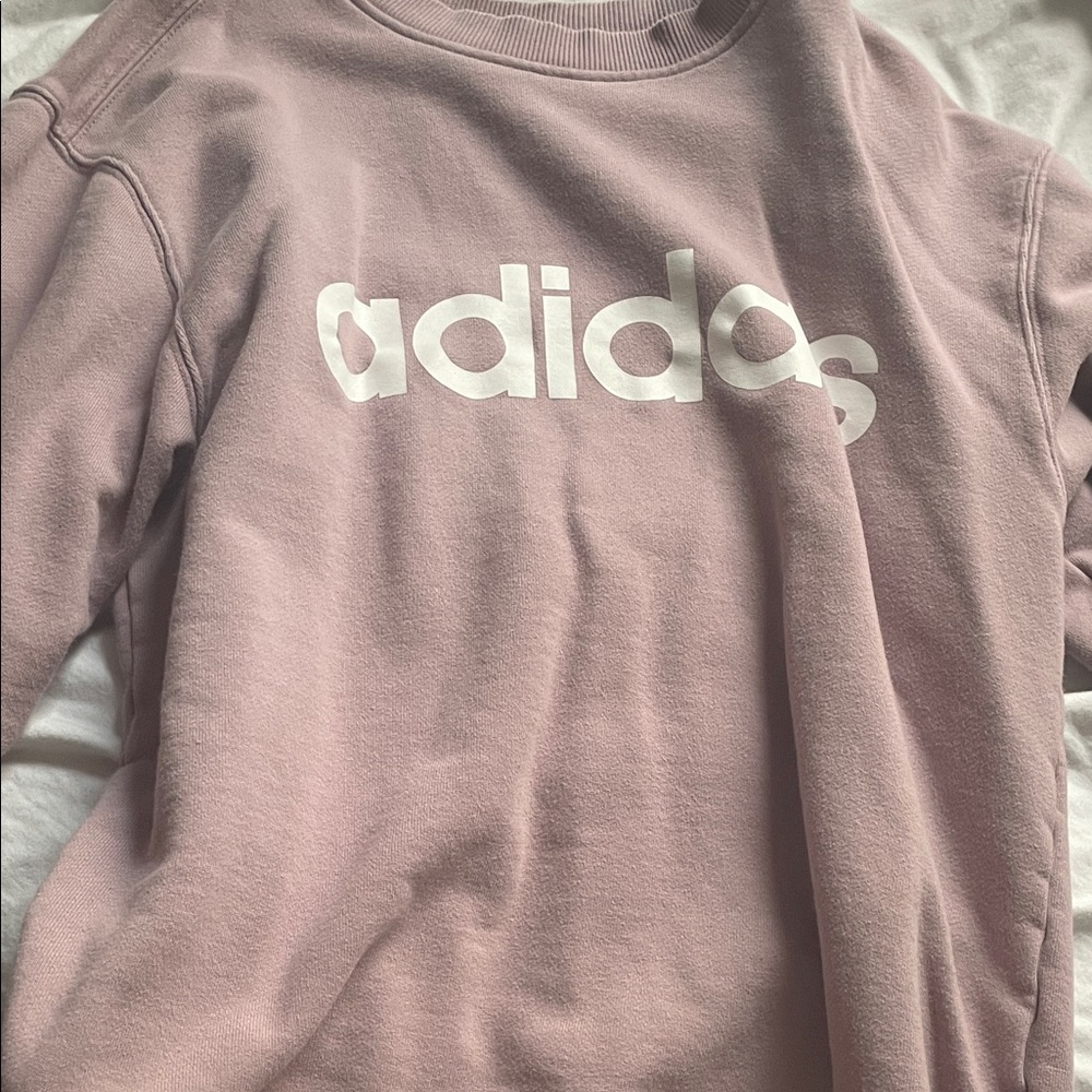Adidas Mauve Sweatshirt with White Logo